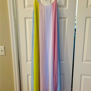 Favlux Striped Maxi Dress